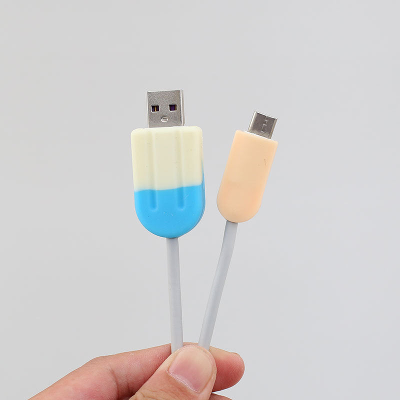 Ice Cream Mobile Phone Data Cable Protective Cover